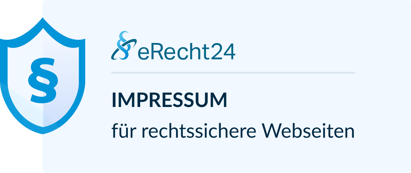 eRecht24 Siegel für rechtssichere Webseiten